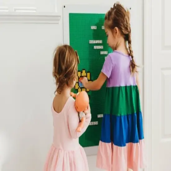 Creative QT MakerBase Peel-and-Stick Building Blocks Baseplates 10x10, Green image {4}