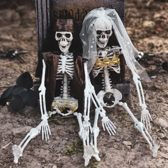 Nifti Nest 2 PCS Halloween Skeleton Lovers image {4}
