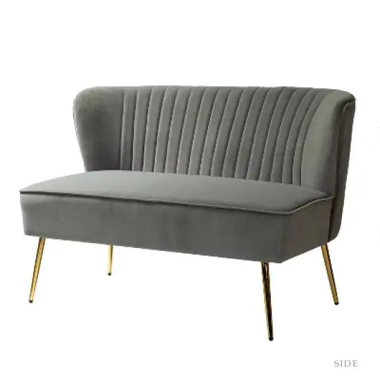 Velvet Nicolas Loveseat Sofa | Karat Home image {15}