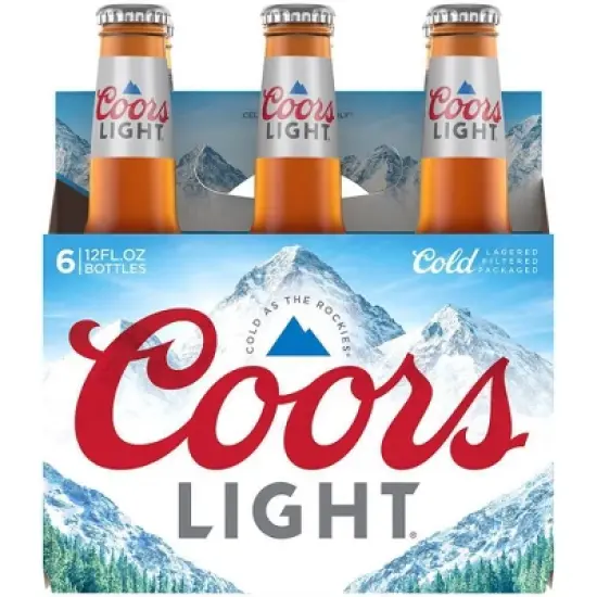 Coors Light Beer - 6pk/12 fl oz Bottles image {1}