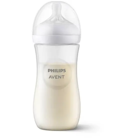 Philips Avent Natural Baby Bottle with Natural Response Nipple - Clear - 11oz image {7}