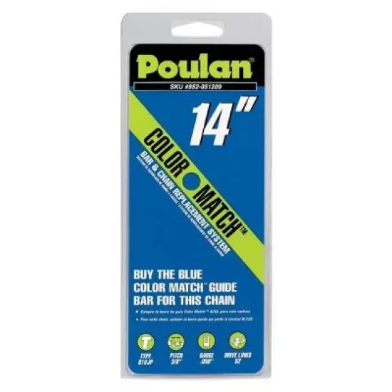 Poulan Chainsaw Type T 3/8" Pitch .050 Gauge Cutting Chain 52DL - 581562101 image {1}