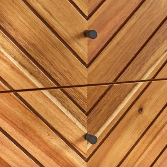 Alexandria 1 Door 3 Drawers Buffet Oak - Lifestorey image {4}