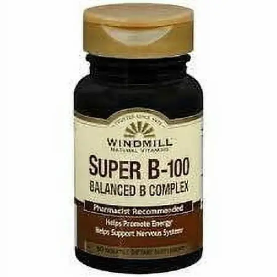 Windmill Super B-100 Balance B Complex Tablets - 60 Ct image {1}