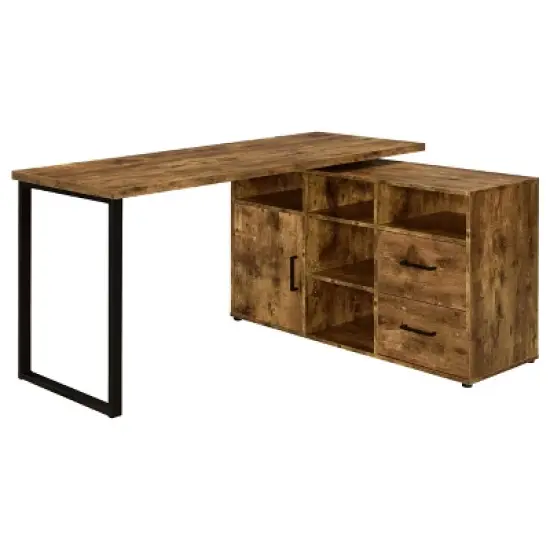 Hertford 2 Drawer L-Shape Desk - Coaster image {14}