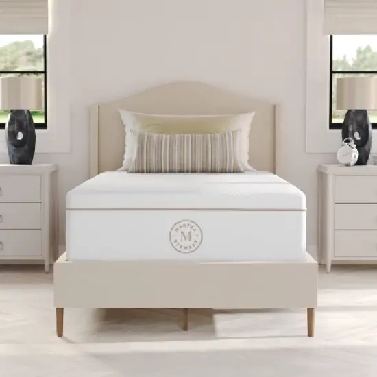 Martha Stewart SleepComplete 12 Inch Medium Plush Dual-Action Cooling Gel Memory Foam Mattress with Soft Breathable CoolWeave Jacquard Quilted Top image {10}