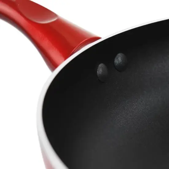 Better Chef Silver Metallic Non Stick Gourmet Fry Pan in Red image {3}