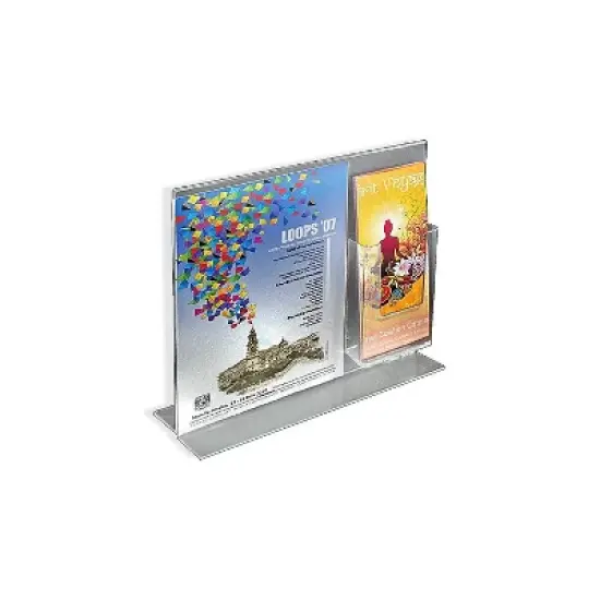 Azar Sign Holders 8.5" x 11" Clear Acrylic 2/Pack (252053) image {1}