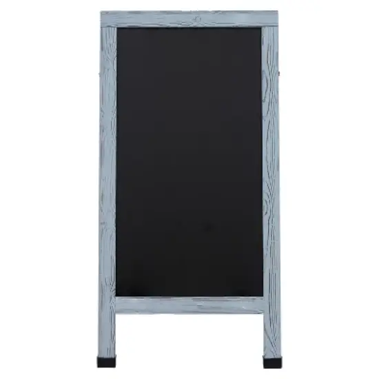 Sunnydaze Double-Sided Magnetic A-Frame Chalkboard with Chalk Markers - 48 in x 24 in image {4}