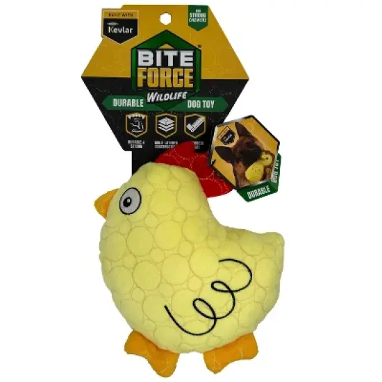 Bite Force Built with Kevlar Tough Plush Chicken Dog Toy image {6}