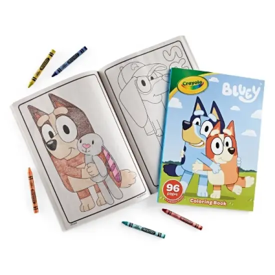 Crayola 96pg Bluey Coloring Book: Stickers & Creative Thinking for Kids, Ages 3+, 10.75" x 7.75" image {3}