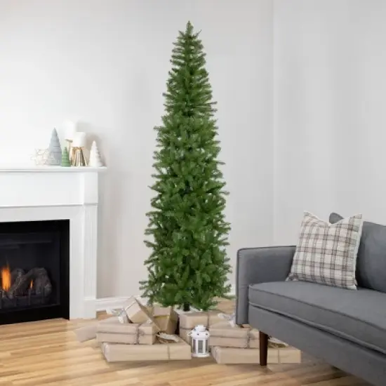 Northlight 7.5' Silver Lake Fir Pencil Artificial Christmas Tree, Unlit image {1}