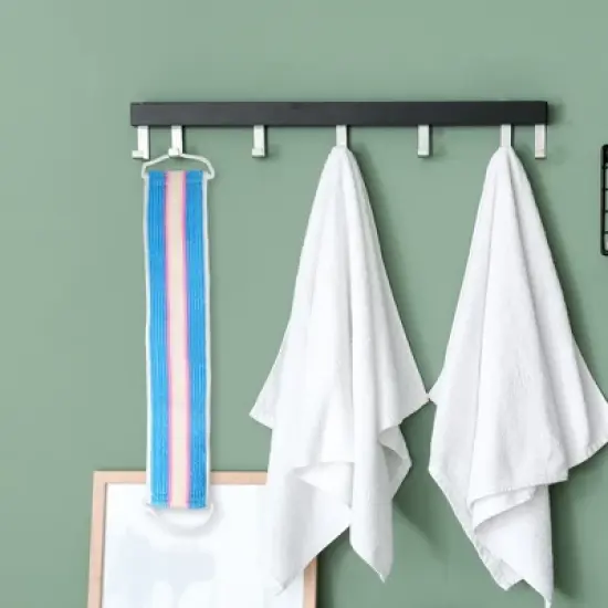 Unique Bargains Elasticity Body Scrub Towel 21.06"x4.13" 1 Pc image {4}