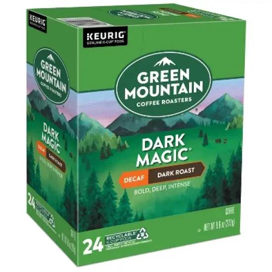 Green Mountain Dark Magic Roast Keurig K-Cup Coffee Pods - Decaf - 24ct image {12}