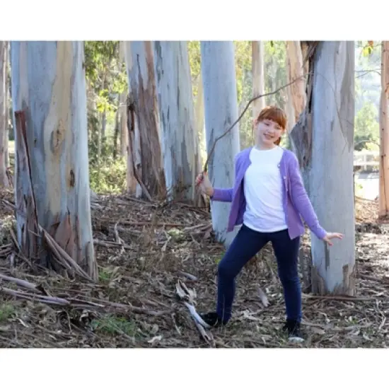 City Threads USA-Made Girls Soft Fleece Comfortable & Stylish Stretch Leggings for Toddlers/Kids image {4}