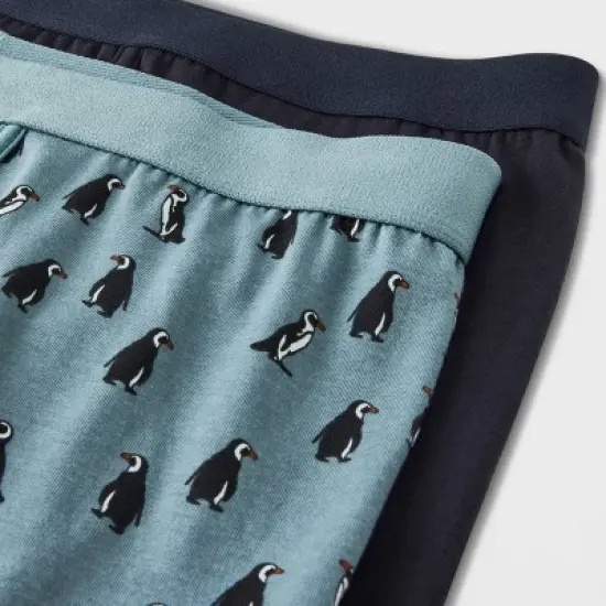 Men's Penguin Print Boxer Briefs 2pk - Goodfellow & Co&trade; Gray image {3}