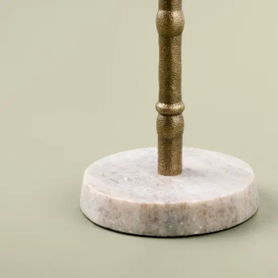 3pc Taper Marble and Brass Candle Holder Set - Hearth & Hand&trade; with Magnolia image {3}