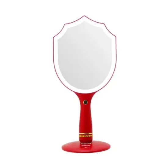 Impressions Vanity Disney Princess Handheld Lighted Makeup Mirror, Vanity Mirrors with Standing Base image {2}