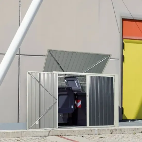 Costway 6x3FT Horizontal Storage Shed 68 Cubic Feet for Garbage Cans Tools Accessories image {8}