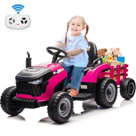JOYRACER 2WD 24V 2-Seater Electric Ride-On UTV for Kids, 2&times;75W Motors, Remote Control, LED Lights, Spring Suspension, 3 Speeds & Bluetooth Music image {11}