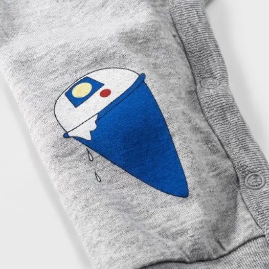 Baby Boys' 2pk Star Wars Romper Set - Heather Gray image {4}