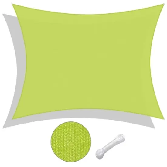 LAGarden 23x20 Ft HDPE Rectangle Sun Shade Sail image {6}