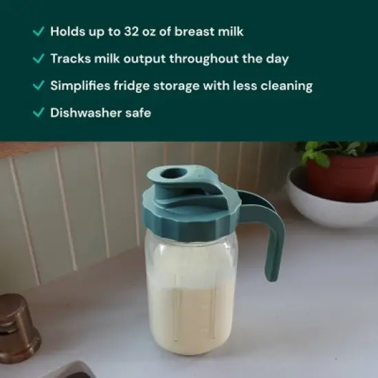 WILLOW Glass Breast Milk Pitcher image {1}