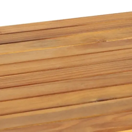 GDFStudio Hueber Outdoor Acacia Wood and Rope 4 Seater Chat Set with Cushions, Teak, Light Brown, and Beige image {7}