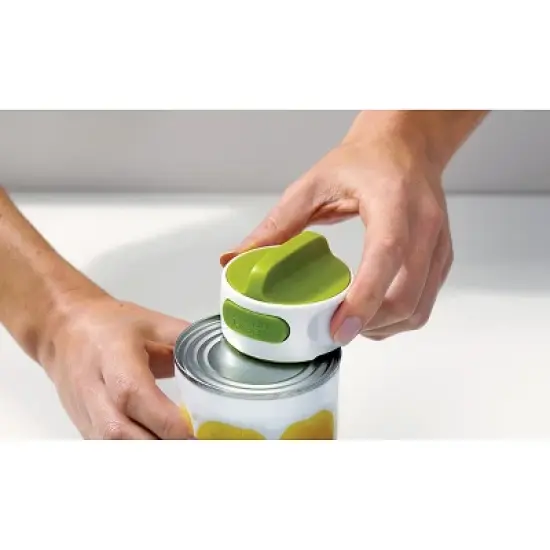 Joseph Joseph Can-Do Compact Can Opener: Manual Stainless Steel, Pressure-Mounted, Small & Lightweight, White image {2}