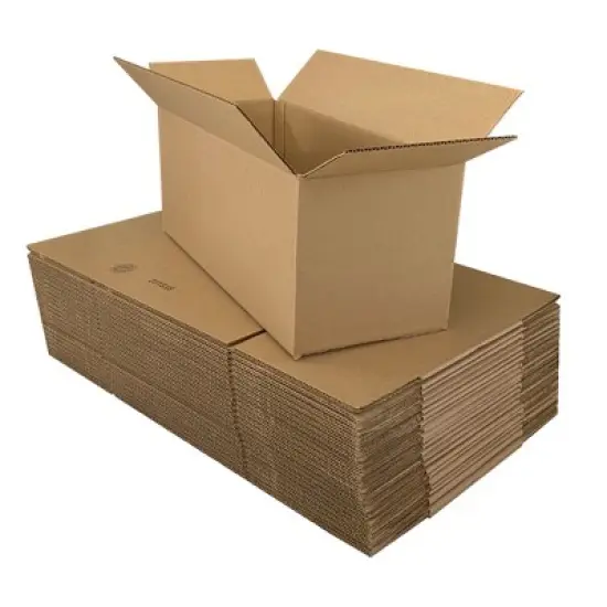 UOFFICE Pack of 25 Long Corrugated Boxes 12" x 6" x 6" Cardboard Shipping Boxes image {2}