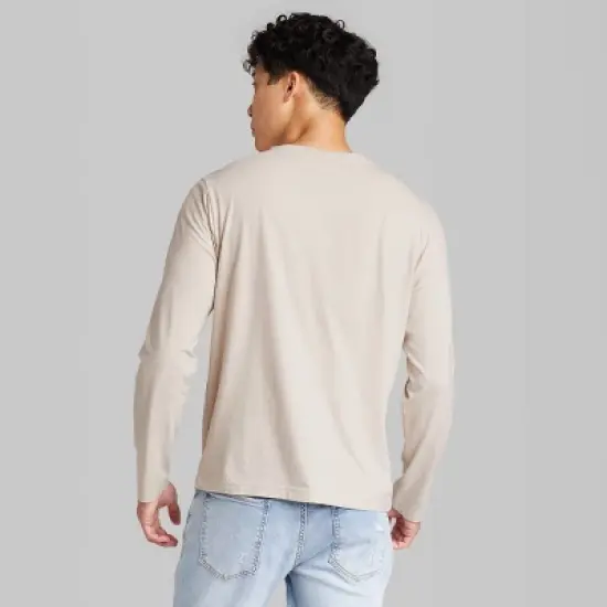 Men's Regular Fit Crewneck Long Sleeve Button-Down Shirt - Original Use&trade; image {2}