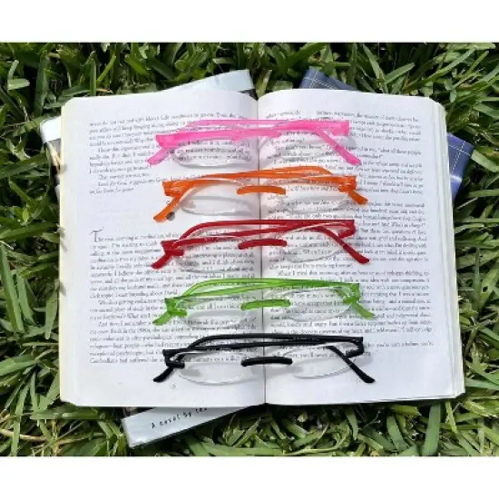 Calabria 715 Womens Lightweight Rimless Flexie Reading Glasses image {8}