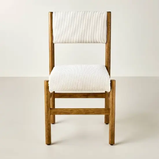 Dowel Leg Upholstered Armless Dining Chair - Hearth & Hand&trade; with Magnolia Furniture image {2}