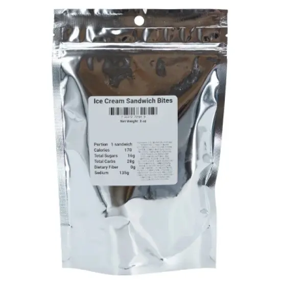 Wicked Good Foods Vanilla or Mint 3 oz Freeze Dried Ice Cream Sandwich Bites - Pack of 2 image {4}