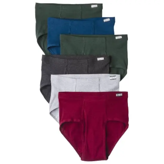 Hanes Men's Comfort Soft Waistband Mid-Rise Briefs 6pk - Assorted Colors image {2}
