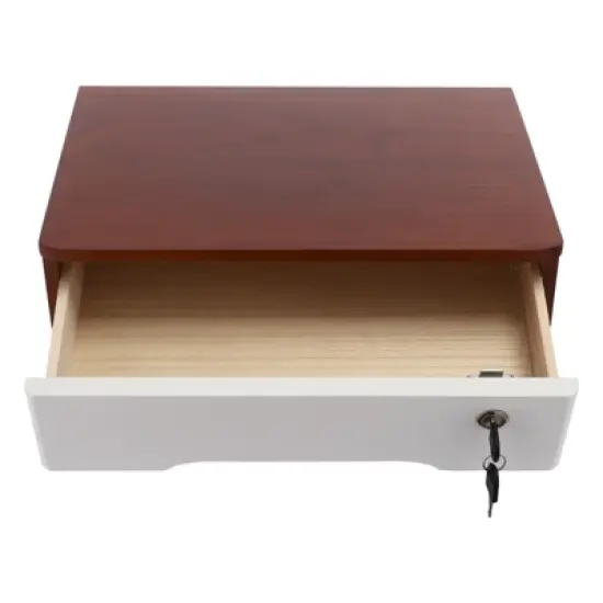 YIYIBYUS Desktop Storage Box with Lockable Drawer, Office Supplies Drawer Organizer image {3}