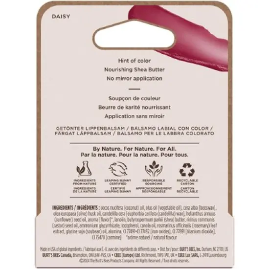 Burt's Bees Natural Origin Tinted Lip Balm - Daisy - 0.15oz image {11}