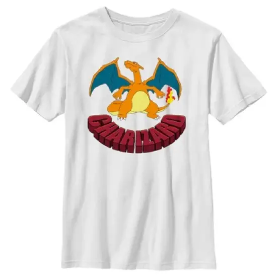 Boy's Pokemon Charizard Portrait T-Shirt image {3}
