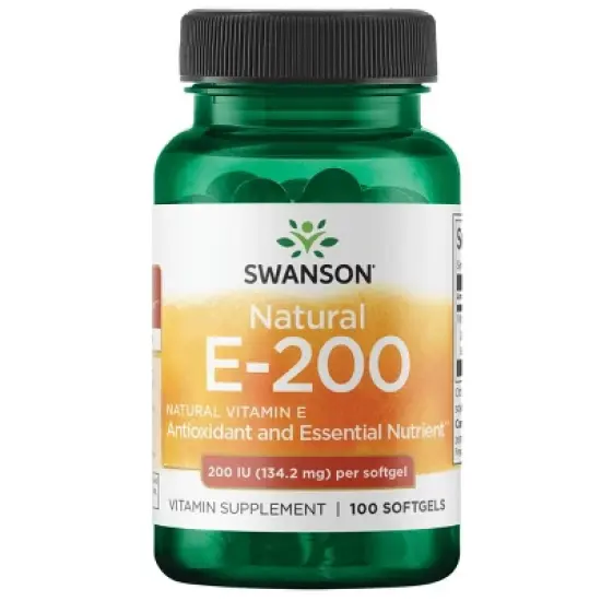 Swanson Natural E-200, Helps Maintain A Healthy Cardiovascular System, Provides Antioxidant Protection, 134.2 mg (100 Softgels) image {5}