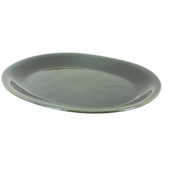 Blue Rose Polish Pottery Zaklady Large Oval Serving Platter image {5}