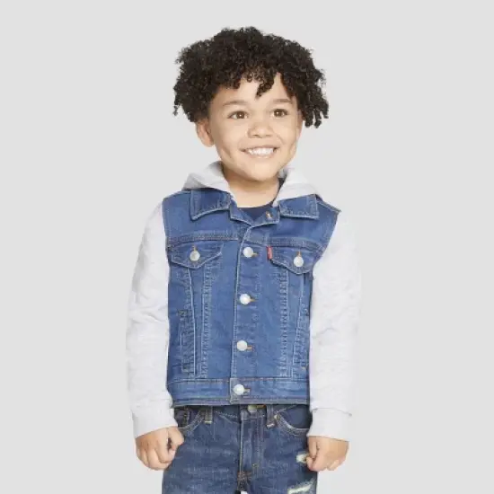 Levi's&reg; Toddler Boys' Indigo Trucker Jacket - Medium Wash image {5}