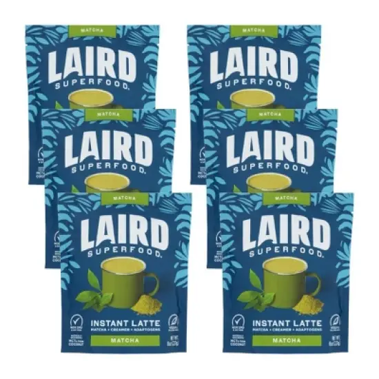 Laird Superfood Matcha Latte Mix - Case of 6/8 oz image {7}
