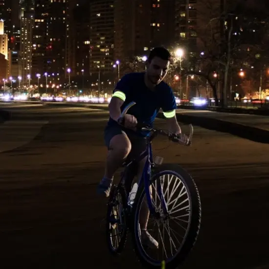 Unique Bargains Elastic High Visibility Night Cycling Bracelet Reflective Armbands 4 Pcs image {1}