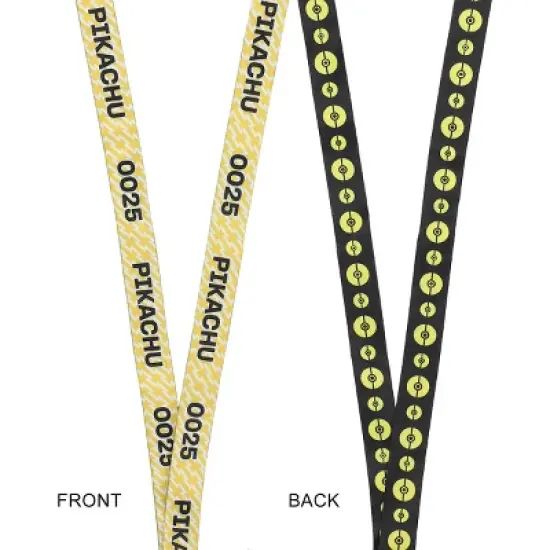 Pokemon Pikachu Yellow Kanto Region First Partner Lanyard image {3}