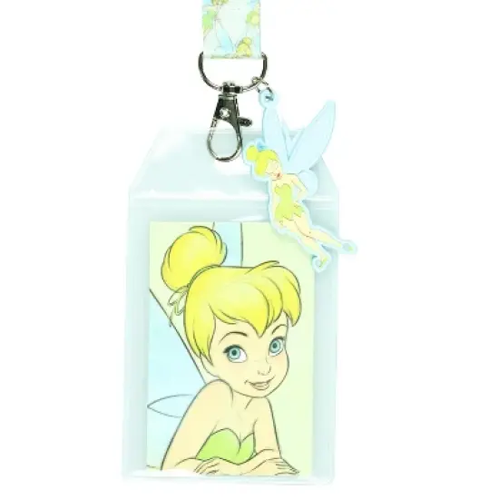 Disney Tinkerbell Faith Trust & Pixie Dust Breakaway Lanyard ID Badge Holder image {1}