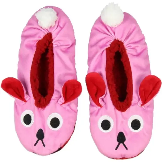 A Christmas Story Pink Bunny Slippers with No-Slip Sole image {2}