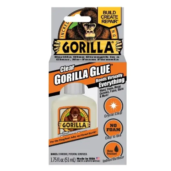 Gorilla Glue 1.75oz - Clear: Water-Resistant Liquid Adhesive for Art, Stationery & Office Use image {8}