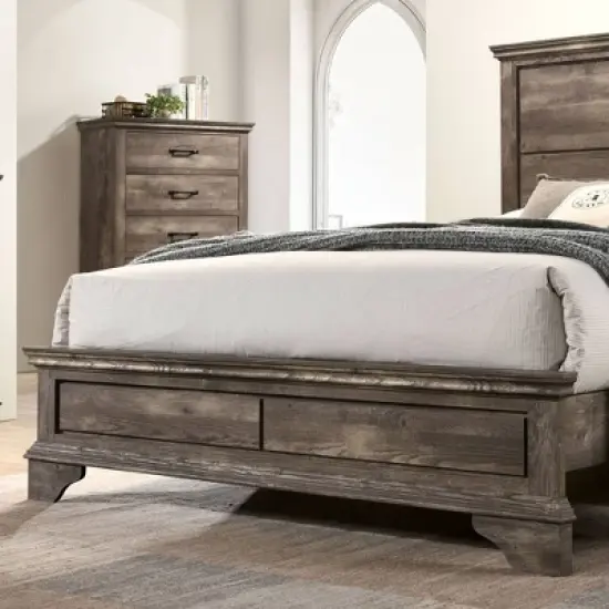 3pc Jacobi Bed with 2 Nightstands Gray - HOMES: Inside + Out image {3}