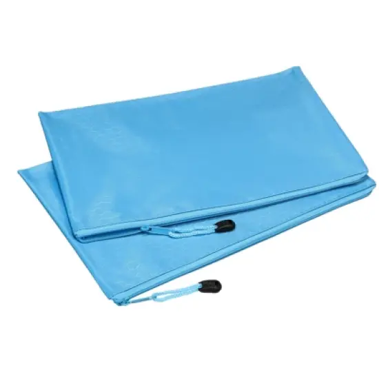 Unique Bargains Office Travel Waterproof Zipper File Bag Document Storage Folders Bills Pencil Pouch image {8}