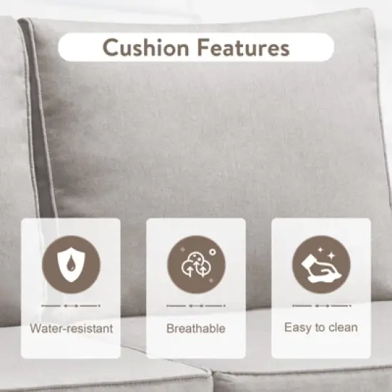 Belord 8PCS Outdoor Patio Furniture Set, All Weather Outdoor Sectional Set with Storage Box, L-Shape Sectional Sofa, Swivel Patio Chair, Coffee Table image {1}